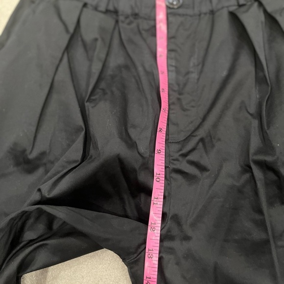 [S]Maeve Black Tapered Leg Cotton Joggers Ankle No Stretch Curve Poplins Barrel - Picture 5 of 10